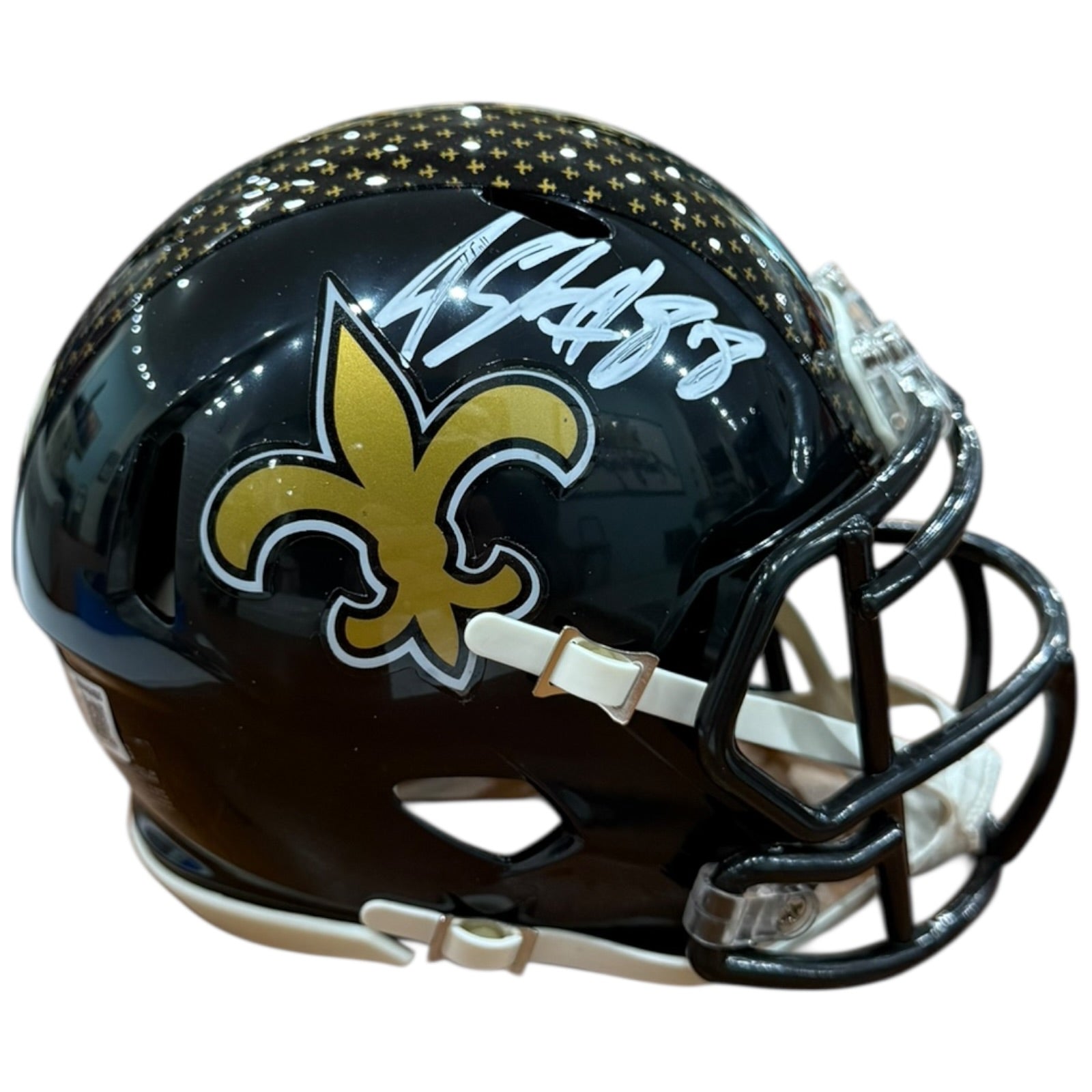 black football helmet with gold m Missouri Tigers Riddell Speed Replica Whether displayed in your home or office Black and Gold NFL Design