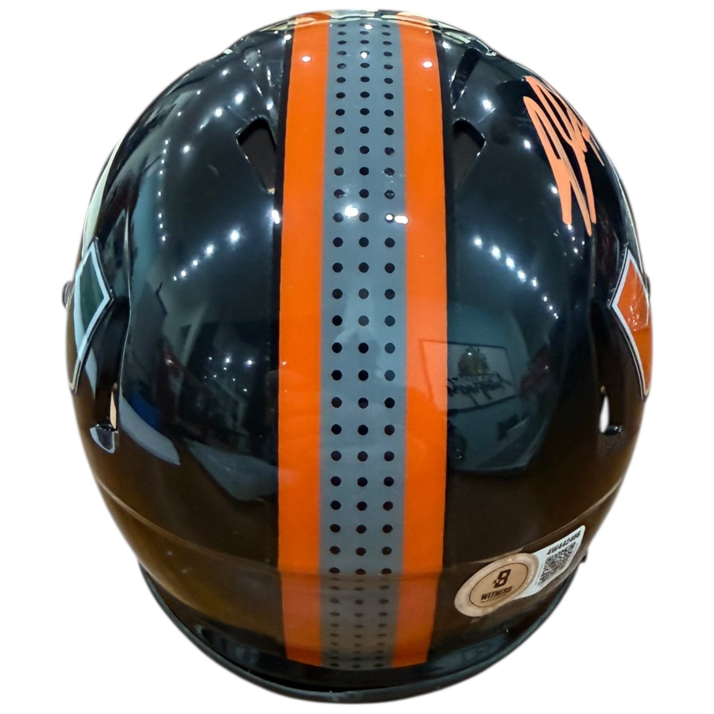 Jeremy Shockey Autographed Miami Hurricanes (Black Nights) Mini Helmet - Beckett