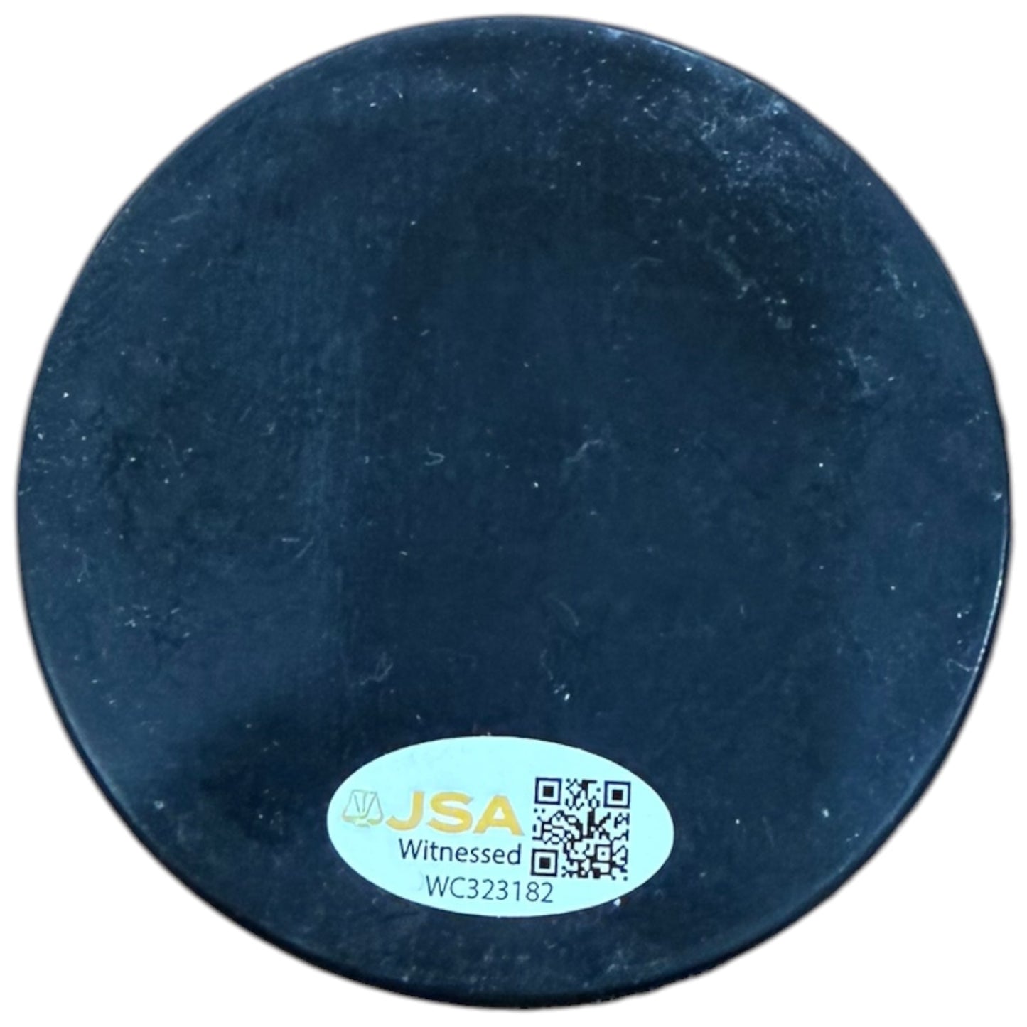 Matthew Tkachuk Autographed Team USA Olympics (Blue) Jersey Style Hockey Puck - JSA