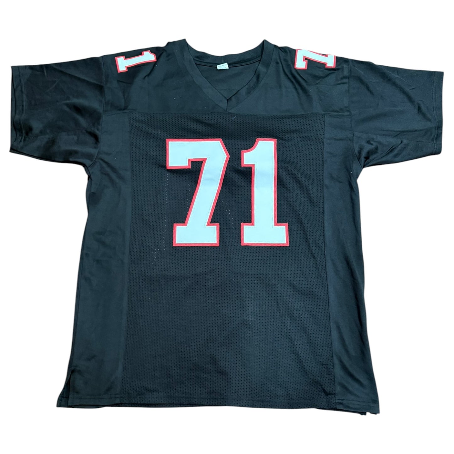 Bill Goldberg Autographed Atlanta (Black #71) Custom Jersey - JSA