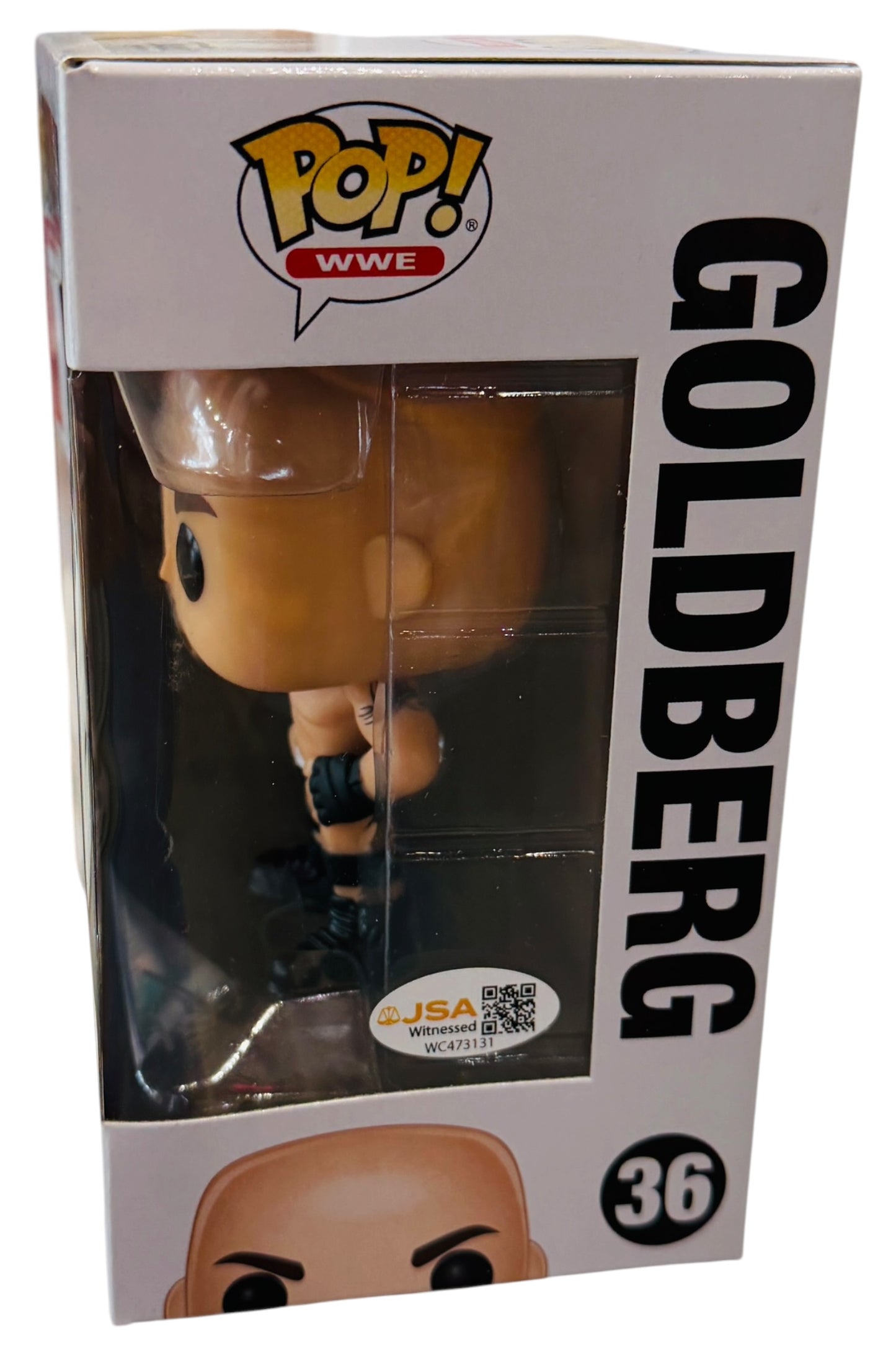 Bill Goldberg Autographed WWE Funko Pop! 36 Vinyl Figure w/ "Who's Next" - JSA