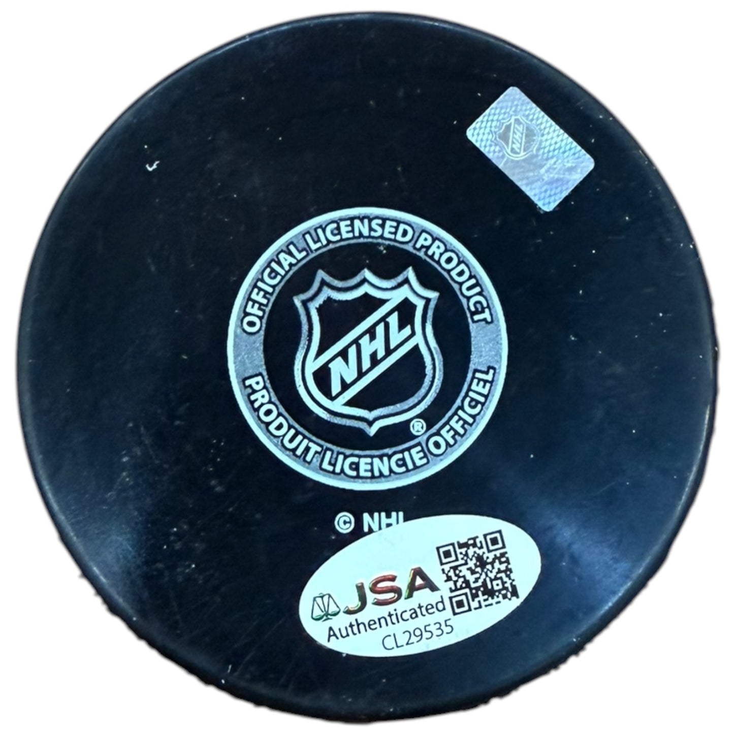 Ed Westfall Autographed Boston Bruins Hockey Puck - JSA