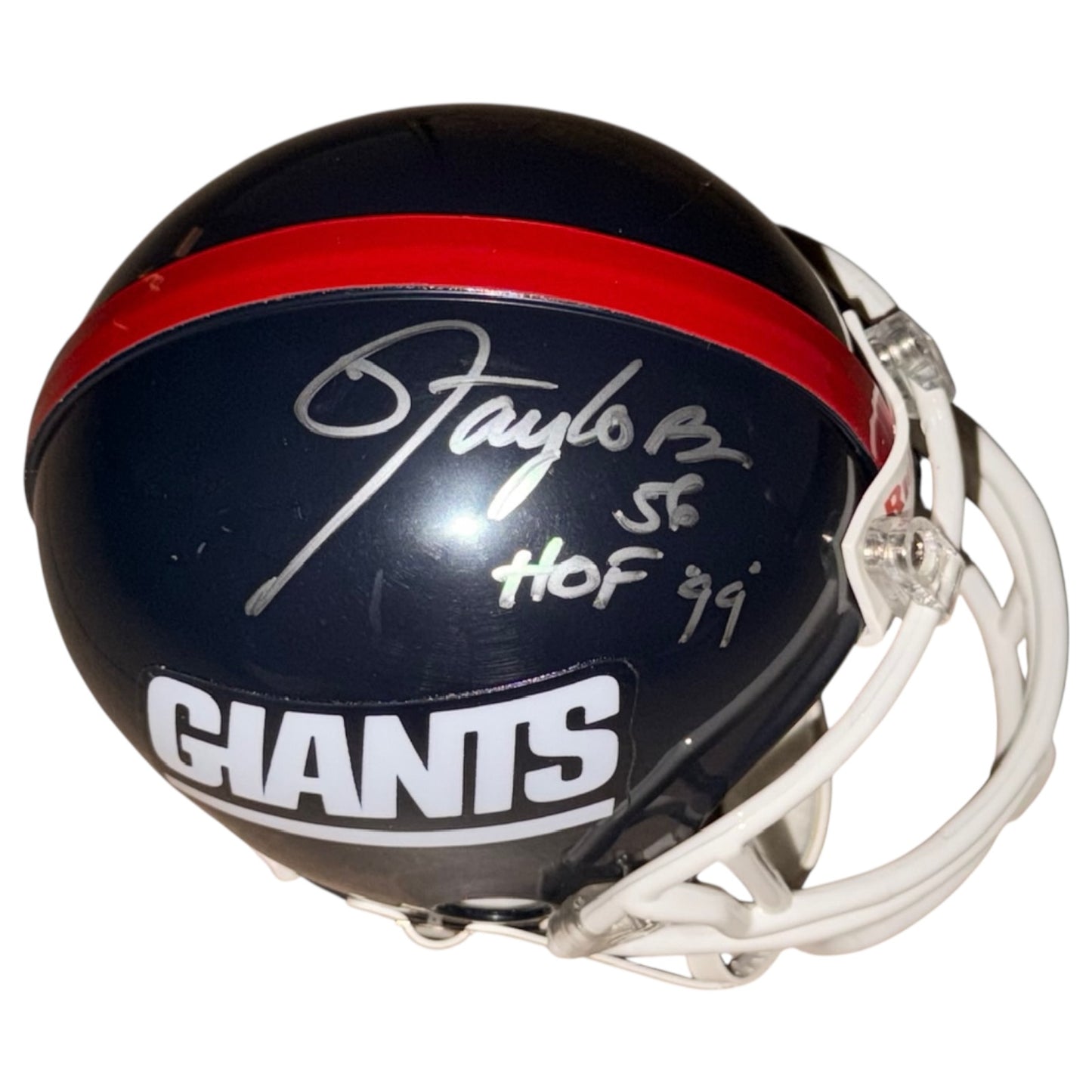 Lawrence Taylor Autographed New York Giants (Throwback) Mini Helmet w/ "HOF 99" - JSA