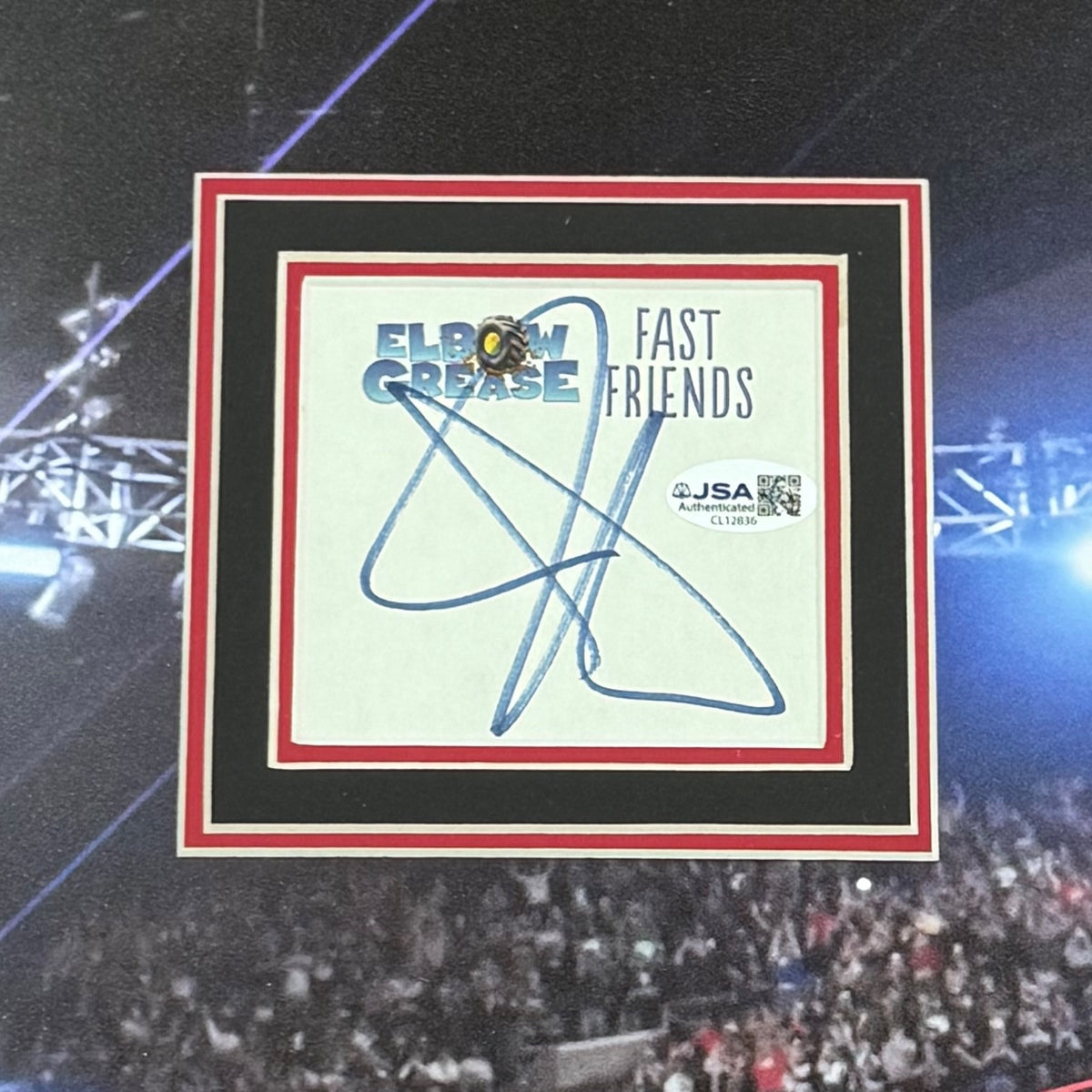 John Cena Autographed Deluxe Framed WWE Grand Slam Champion Floating Mat 16x20 Photo Piece - JSA