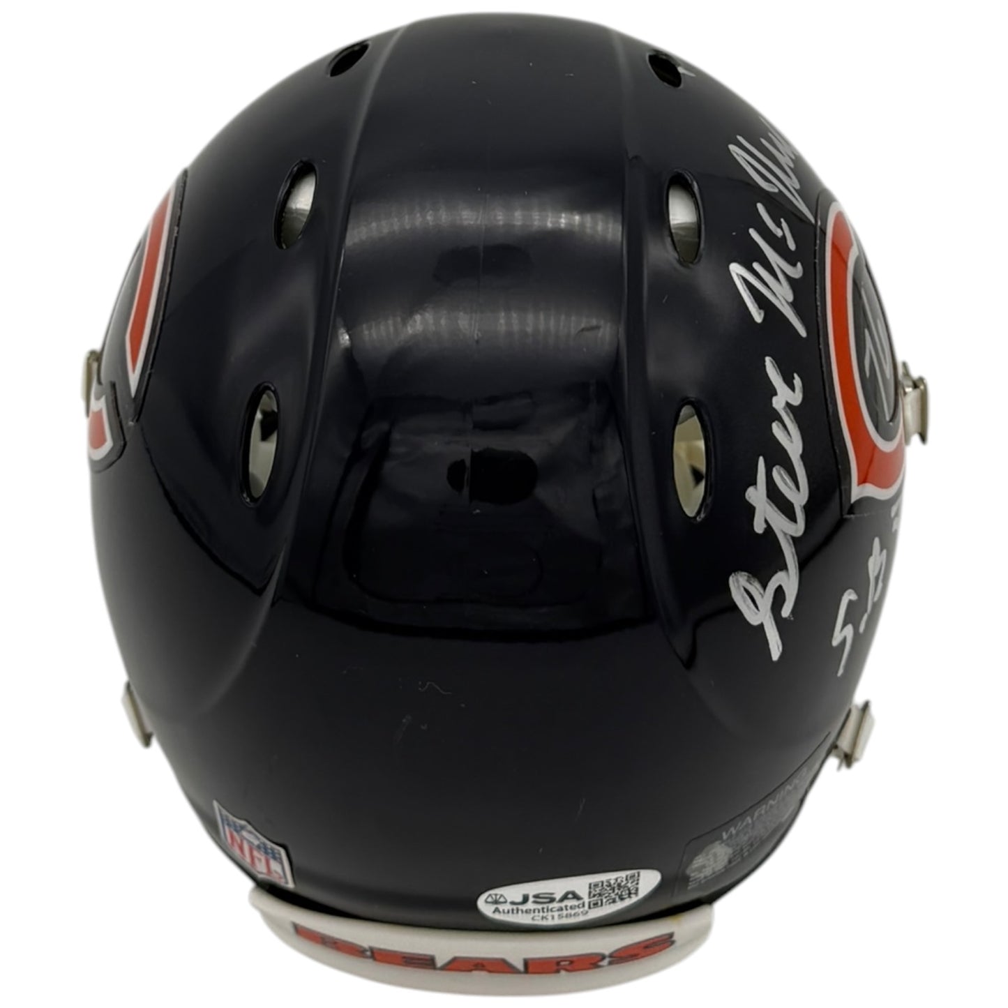 Steve McMichael Autographed Chicago Bears Mini Helmet w/ "SB XX Champs" - JSA