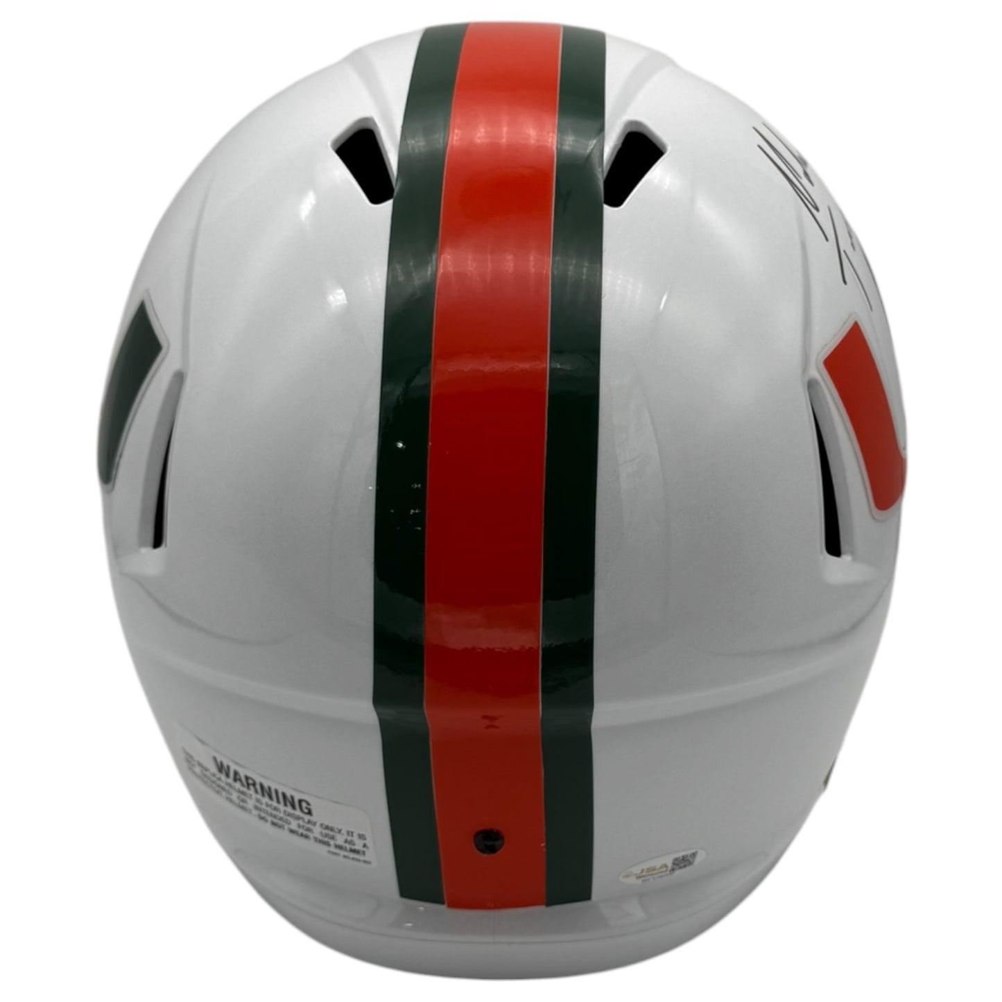 Malachi Toney Autographed Miami Hurricanes (SPEED) Deluxe Full Size Helmet - JSA