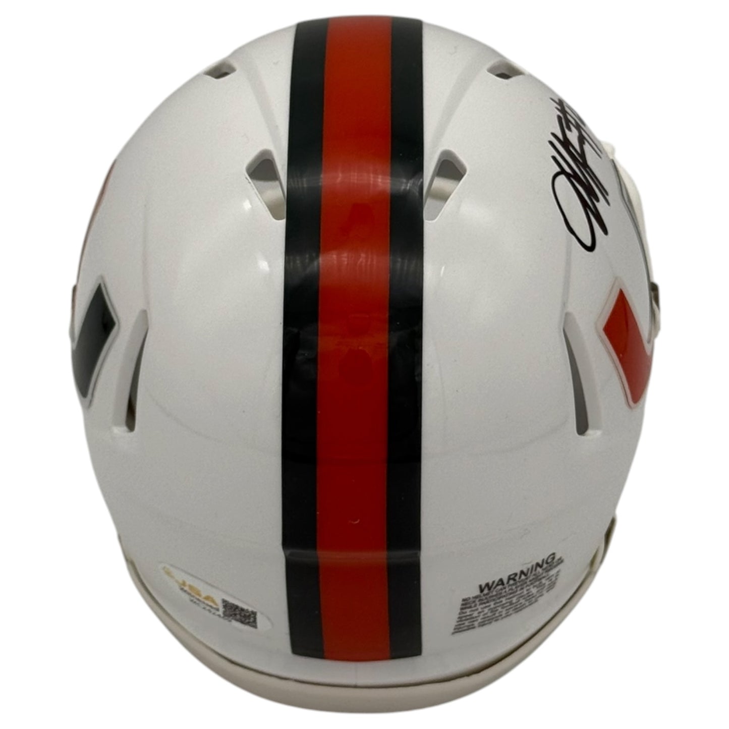Mark Fletcher Jr. Autographed Miami Hurricanes (SPEED) Mini Helmet - JSA