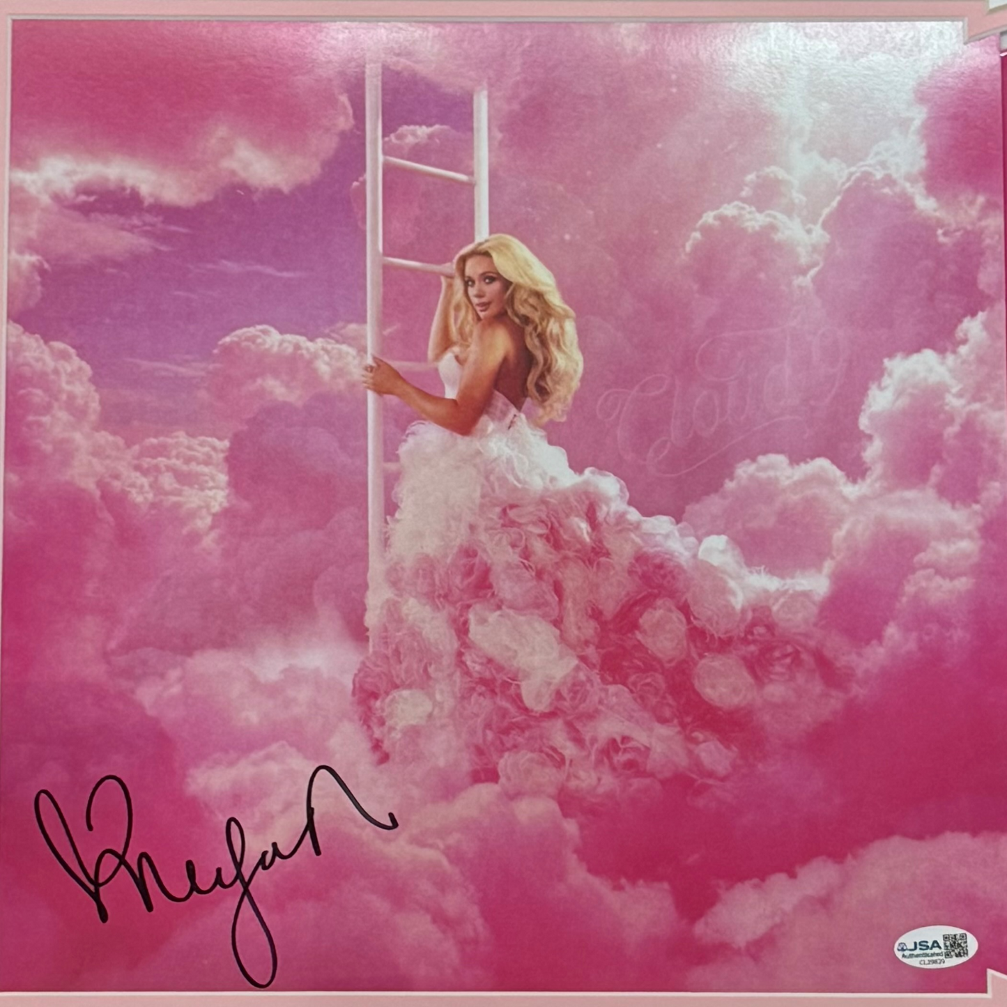 Megan Moroney Autographed Cloud 9 Deluxe Framed Vinyl and Cover - JSA