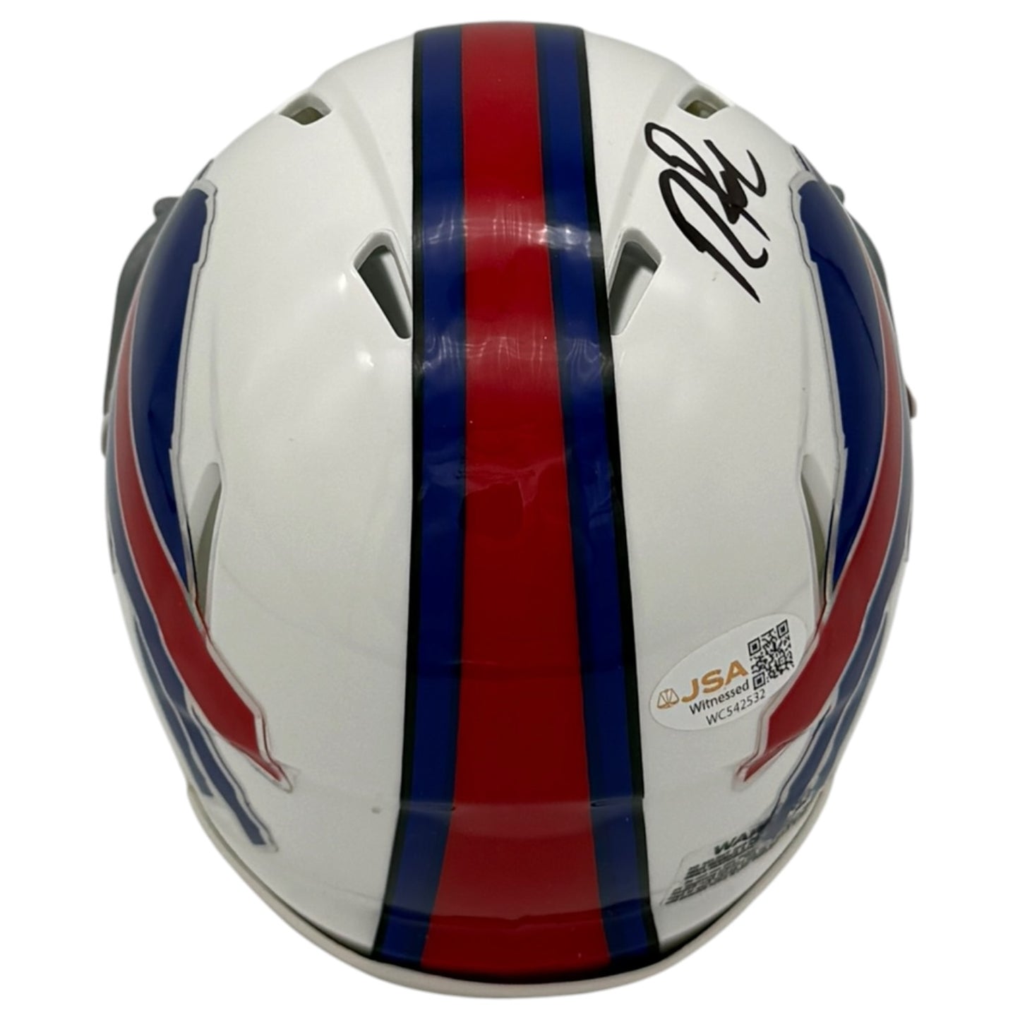 Roscoe Parrish Autographed Buffalo Bills (Speed) Mini Helmet - JSA