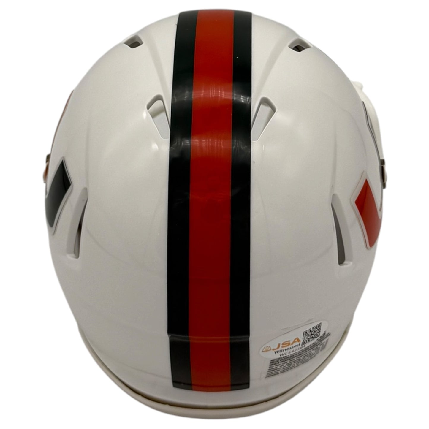Chris Myers Autographed Miami Hurricanes (Speed) Mini Helmet w/ "01 Champs" - JSA