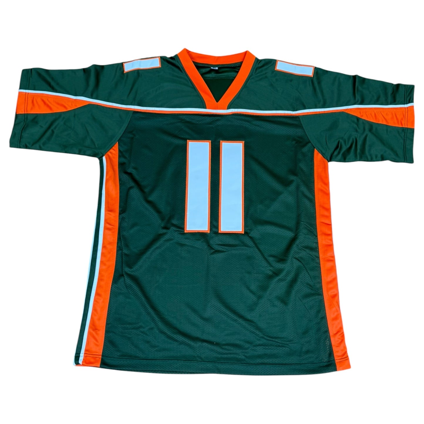 Ken Dorsey Autographed Miami (Green #11) Custom Stitched Jersey - JSA