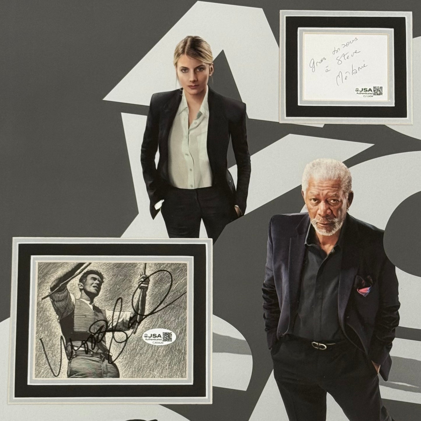 Now You See Me Full-Size Movie Poster Deluxe Framed with 7 Cast Autographs - JSA