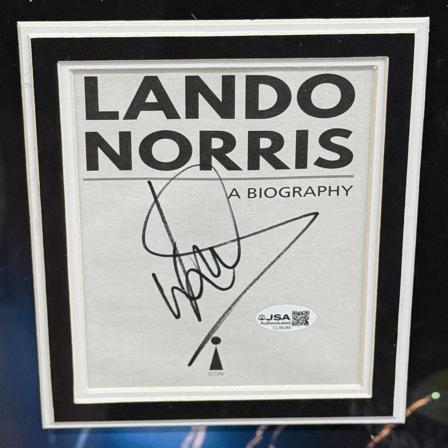 Lando Norris Autographed Formula One F1 2025 World Champion Deluxe Framed Poster with Signature - JSA