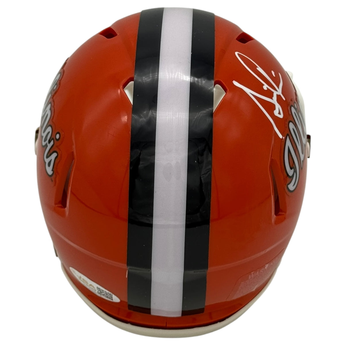 Simeon Rice Autographed Illinois Fighting Illini (Speed) Mini Helmet - JSA