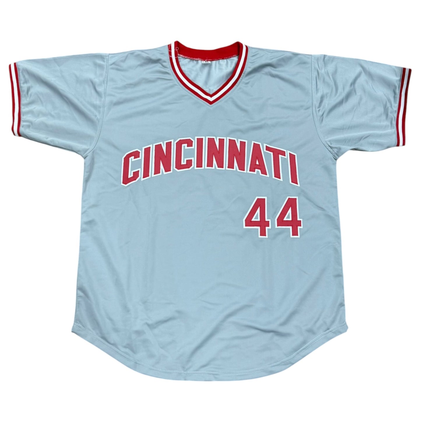 Eric Davis Autographed Cincinnati (Grey #44) Custom Stitched Jersey - JSA