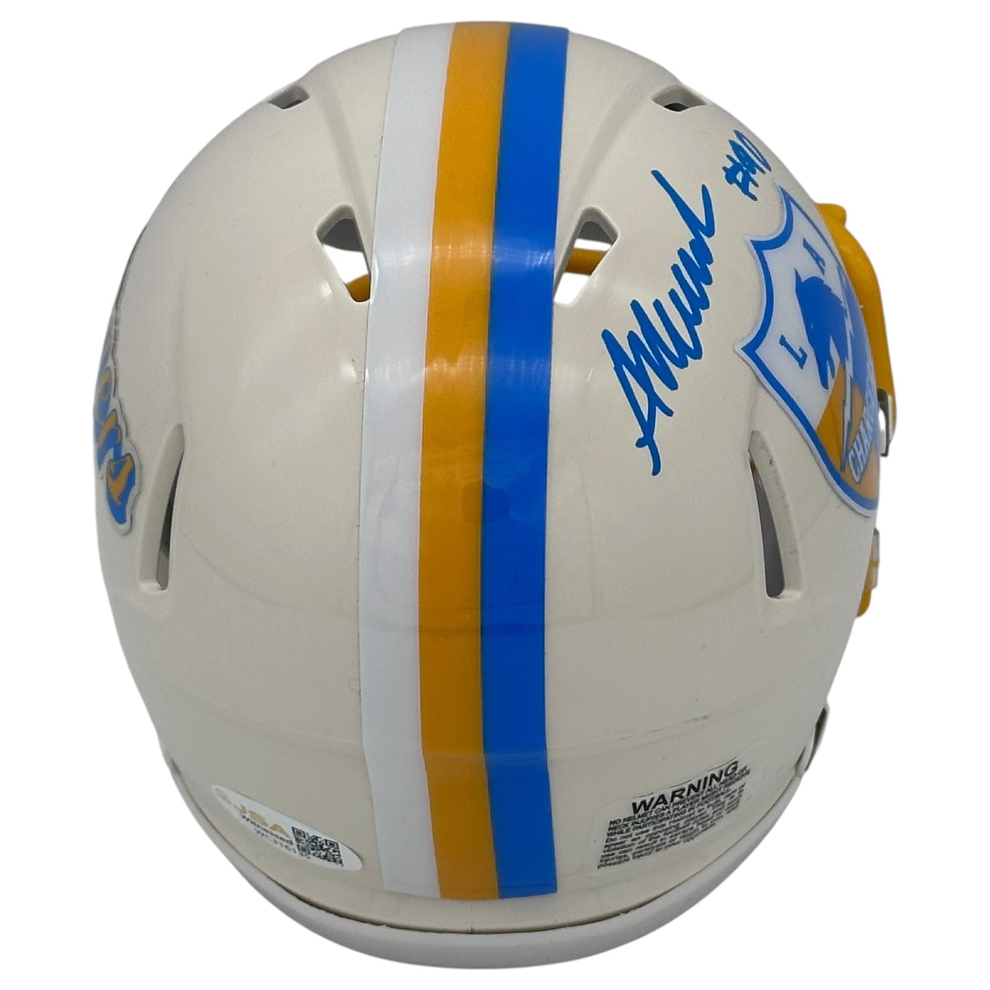 Akheem Mesidor Autographed Los Angeles Chargers (Retro) Mini Helmet - JSA