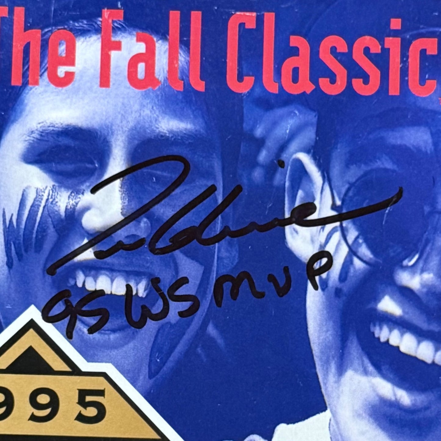 Tom Glavine Autographed Official 1995 World Series Scorebook Program w/ "95 WS MVP" - JSA