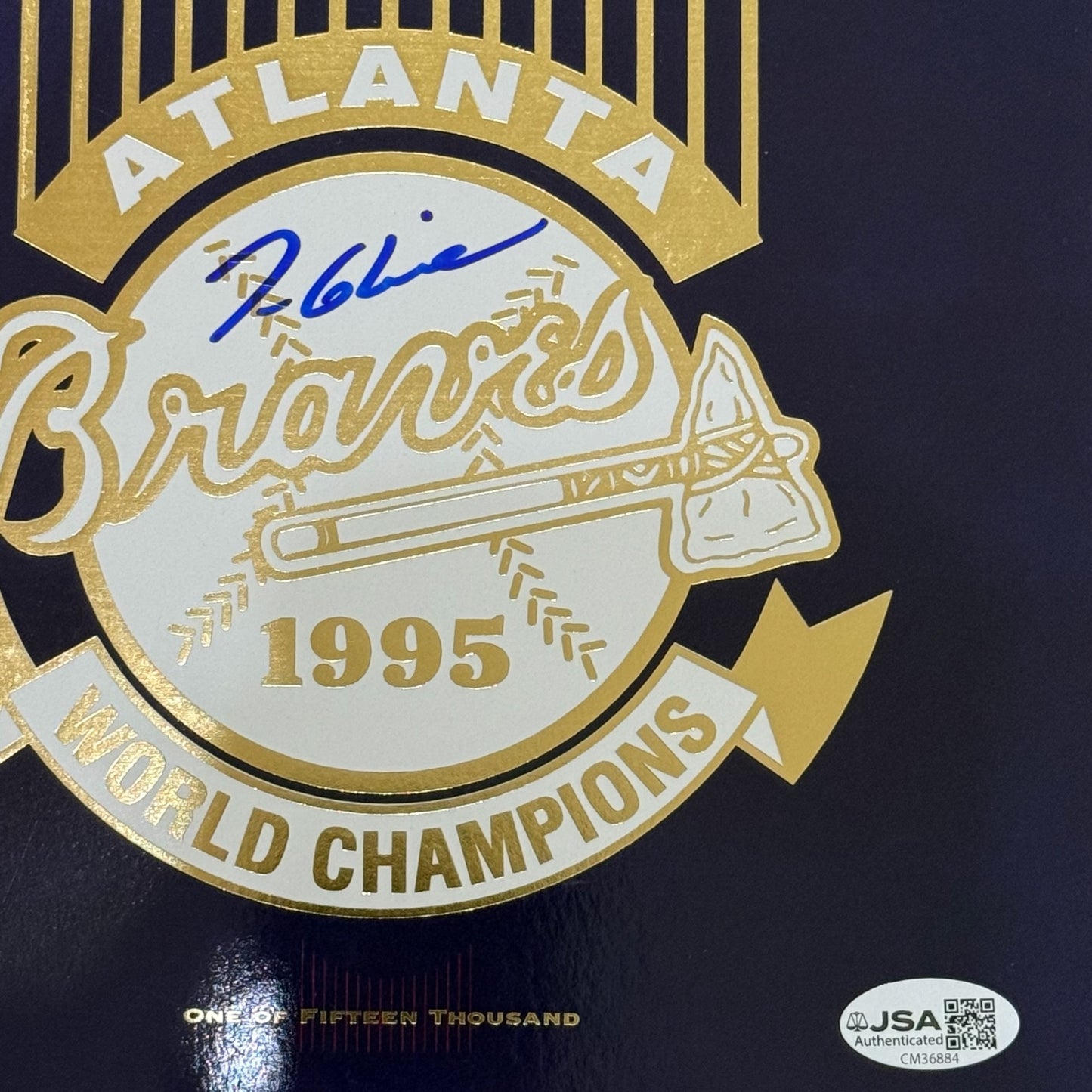 Tom Glavine Autographed 1995 World Series Champions Spring Training Program - JSA