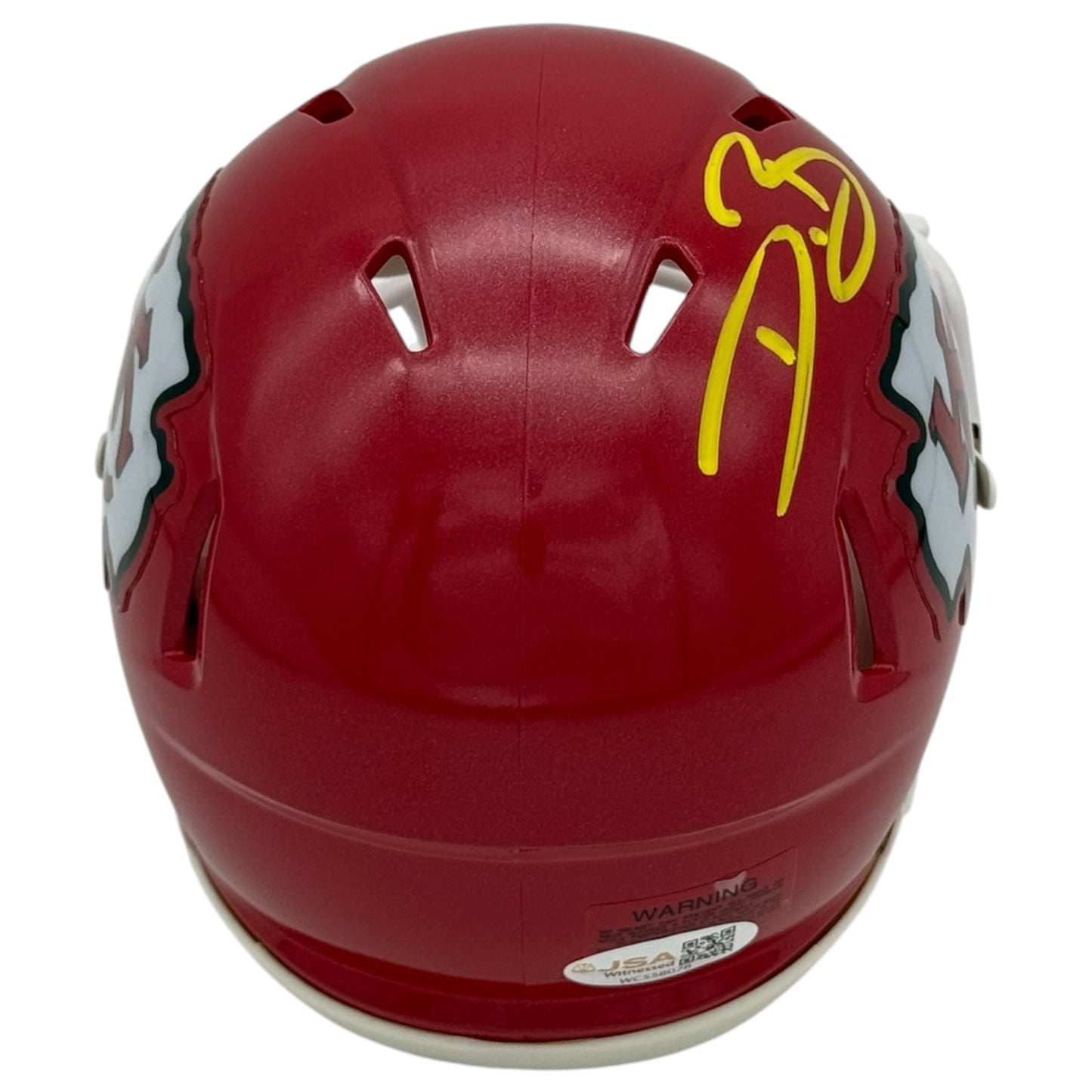 Dwayne Bowe Autographed Kansas City Chiefs (Speed) Mini Helmet - JSA
