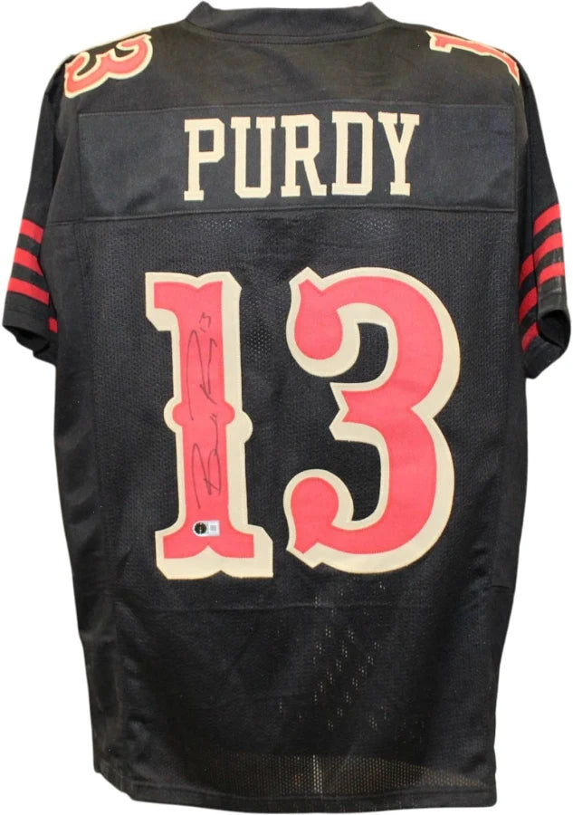 Brock Purdy Autographed San Francisco (Black Rivalries #13) Custom Stitched Jersey - Beckett