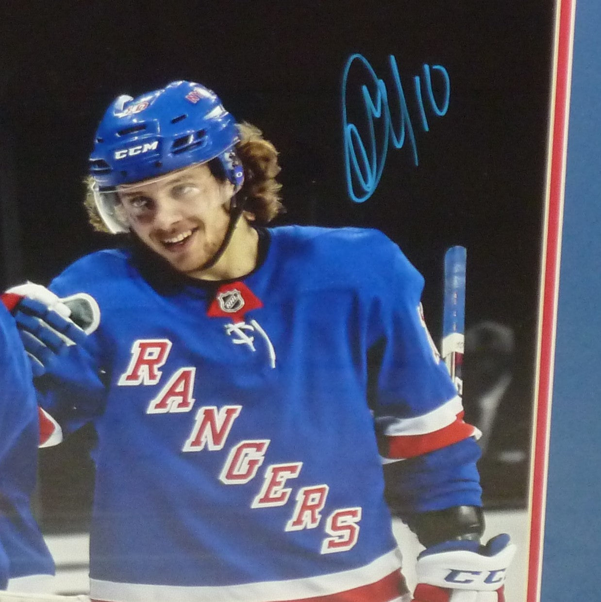 Henrik Lundqvist And Artemi Panarin Autographed New York Rangers Deluxe Framed 16x20 Photo - Fanatics