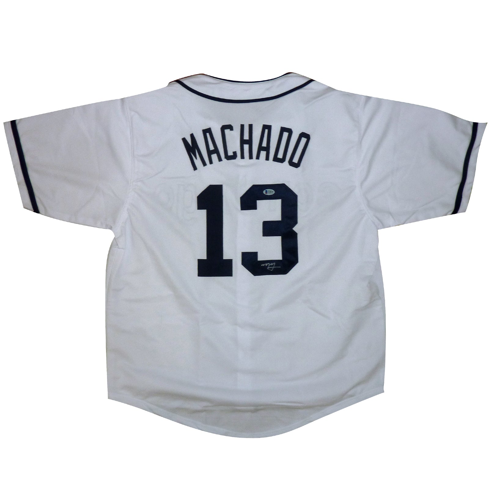Manny Machado Autographed San Diego (White #13) Custom Jersey