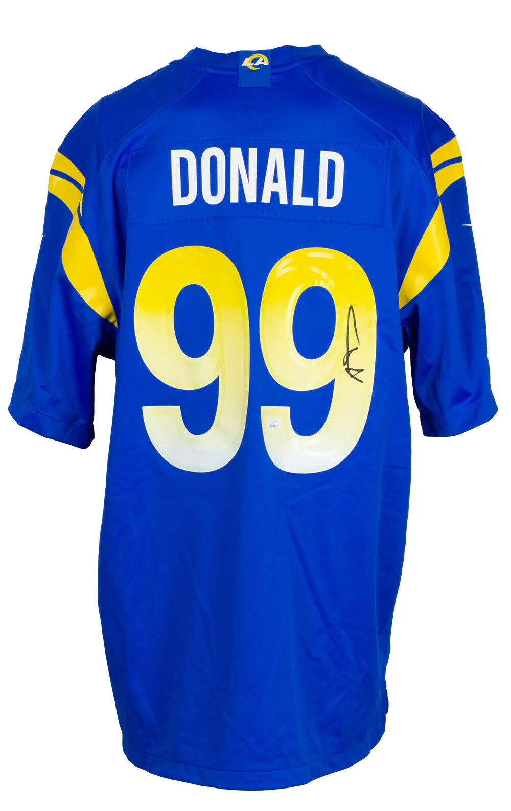Aaron Donald Autographed Los Angeles (Blue #99) Custom Jersey - JSA