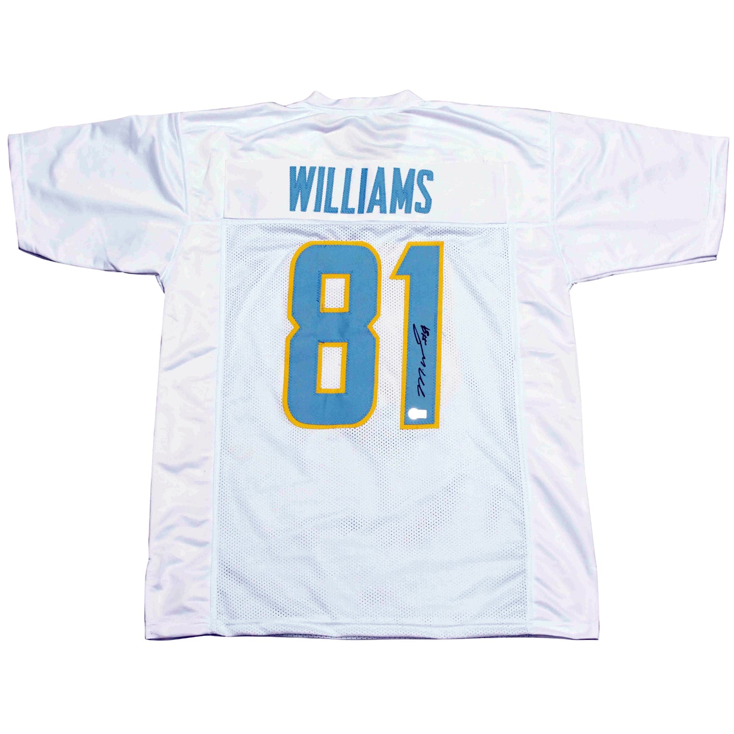Mike Williams Autographed Los Angeles Chargers (White #81) Custom Jersey - Beckett