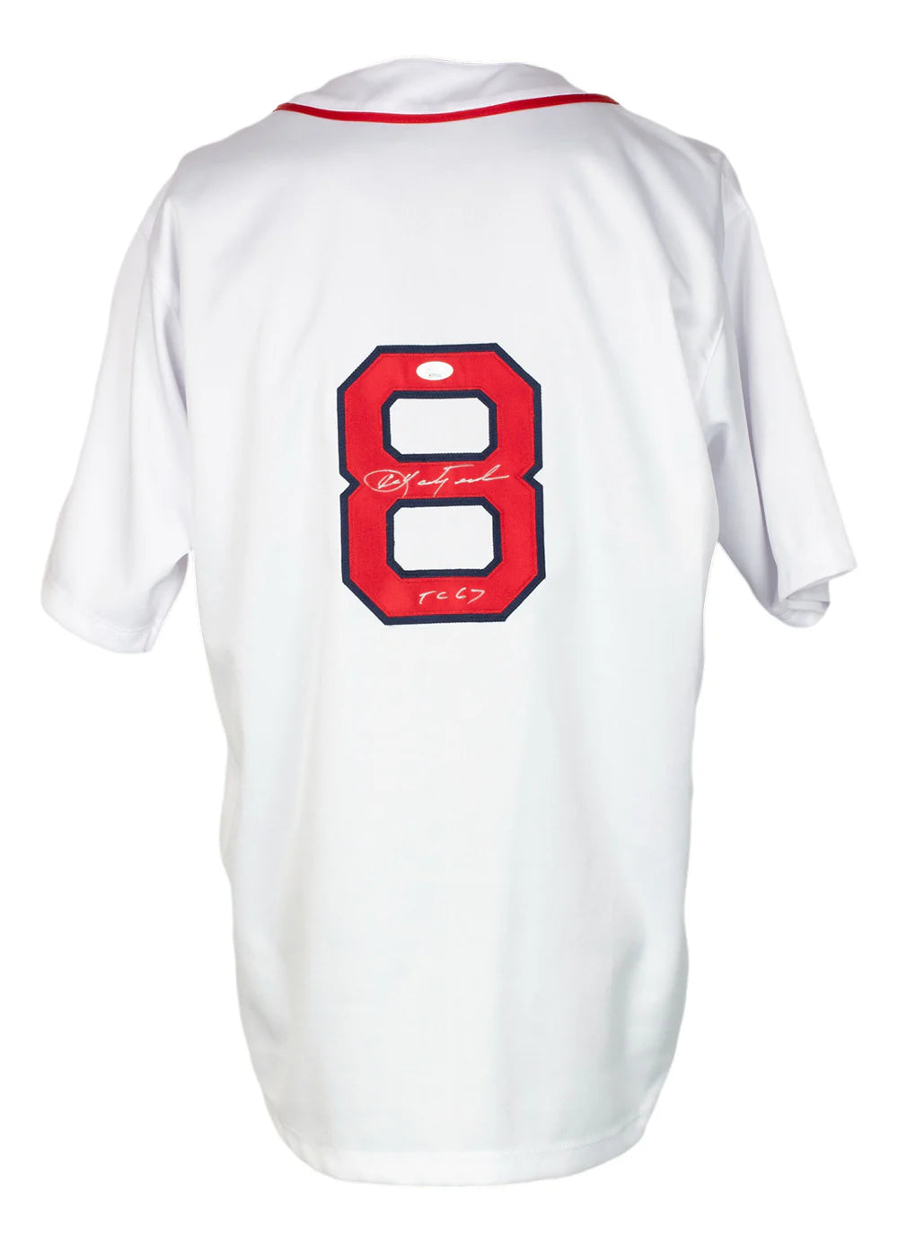 Carl Yastrzemski Autographed Boston Red Sox (White #8) Jersey with Inscription