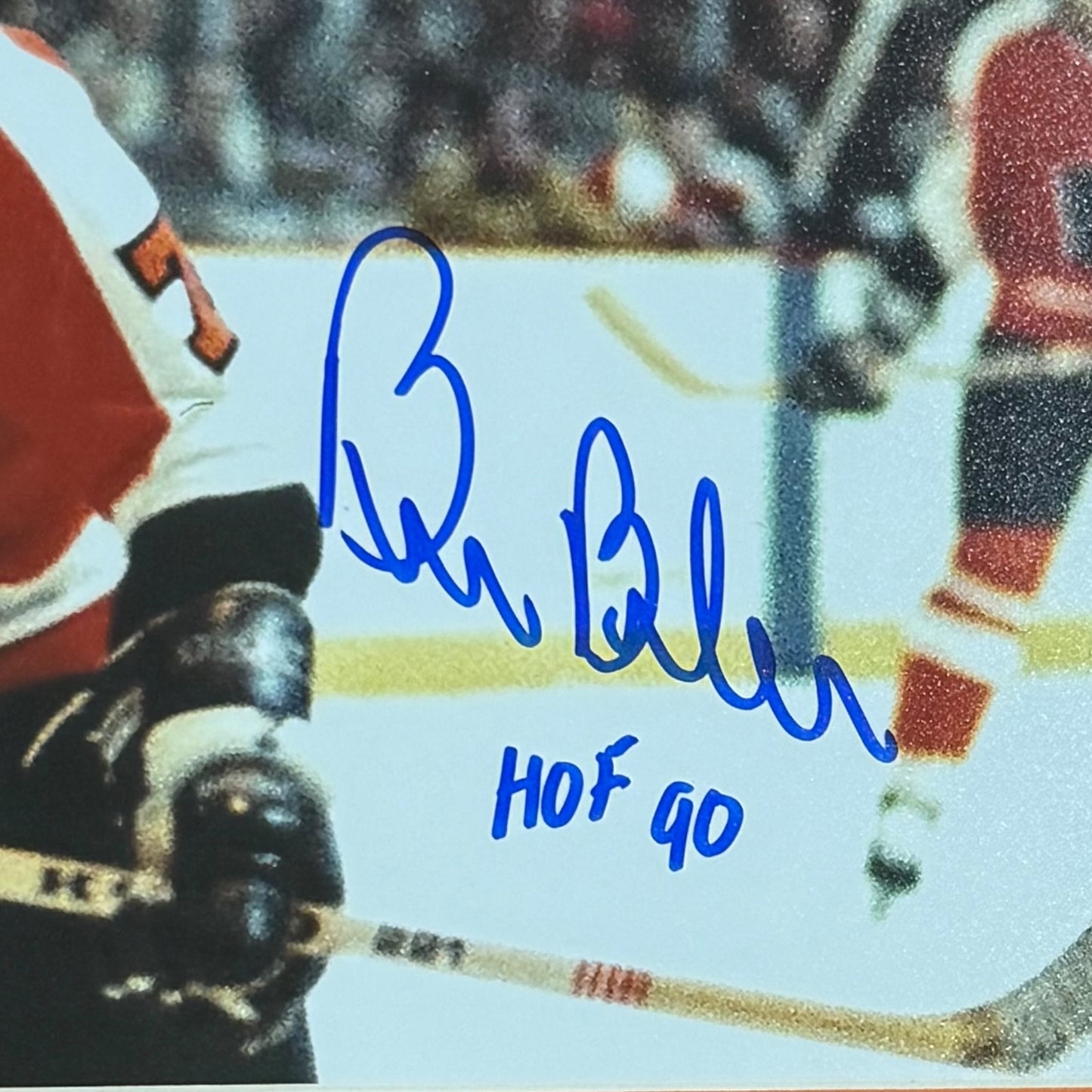 Bill Barber Autographed Philadelphia Flyers Deluxe Framed 8x10 Photo w/ "HOF 90" JSA