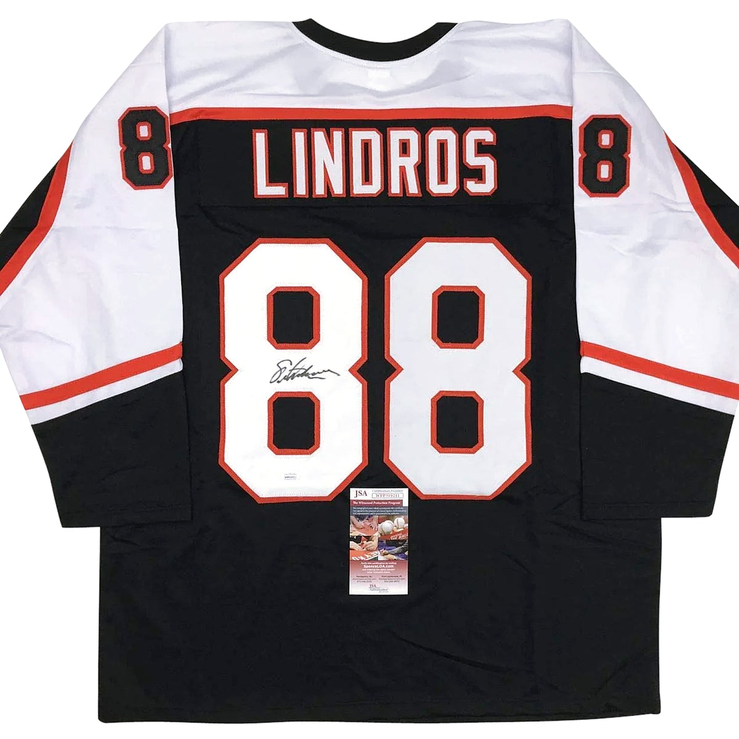 Eric Lindros Autographed Philadelphia (Black #88) Custom Jersey - JSA