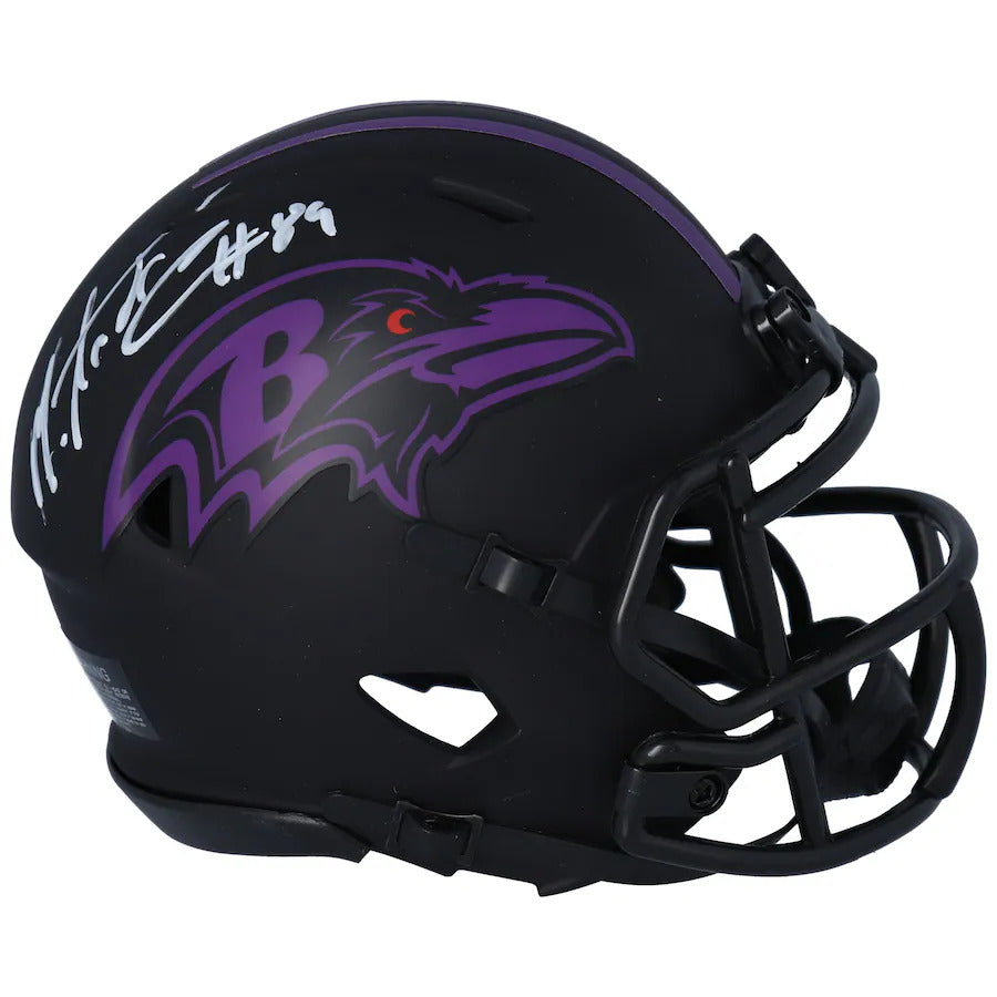 Mark Andrews Autographed Baltimore Ravens "Eclipse" Mini Helmet