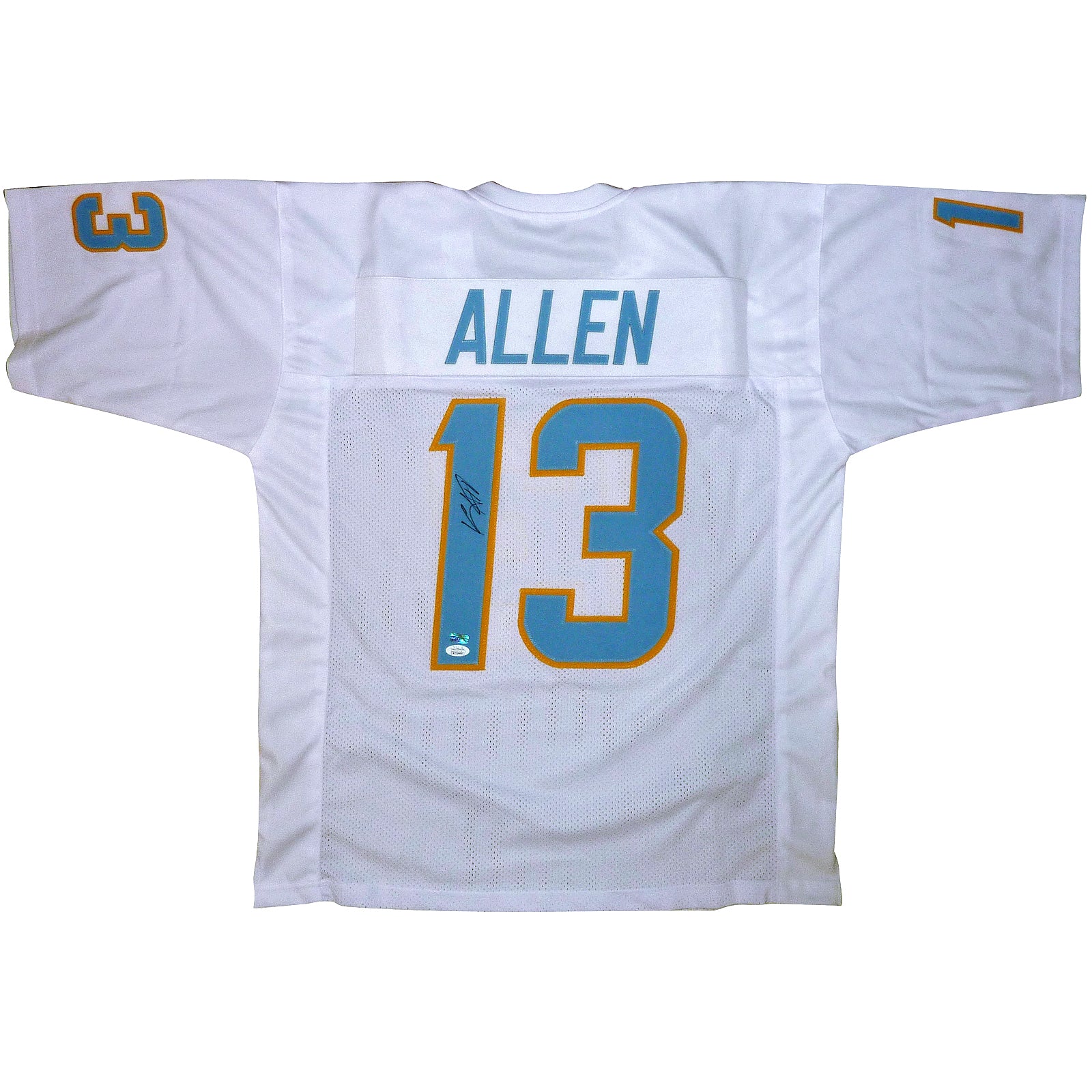 Keenan Allen Autographed Los Angeles Chargers White 13 Custom Jerse Palm Beach Autographs LLC