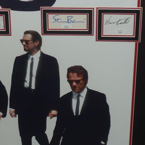 Reservoir Dogs Full-Size Movie Poster Deluxe Framed with 4 Cast Autographs - JSA