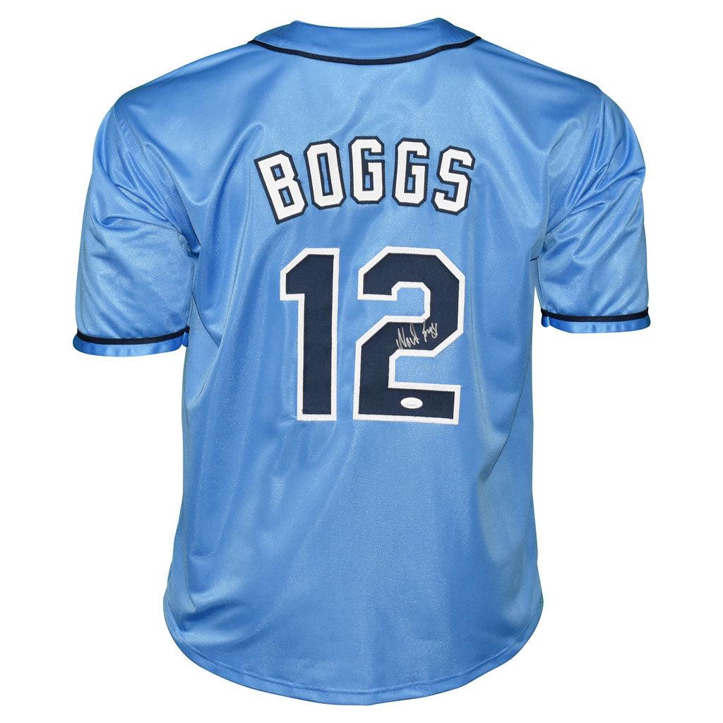 Wade Boggs Autographed Tampa Bay (Light Blue) Custom Baseball Jersey - –  Palm Beach Autographs LLC