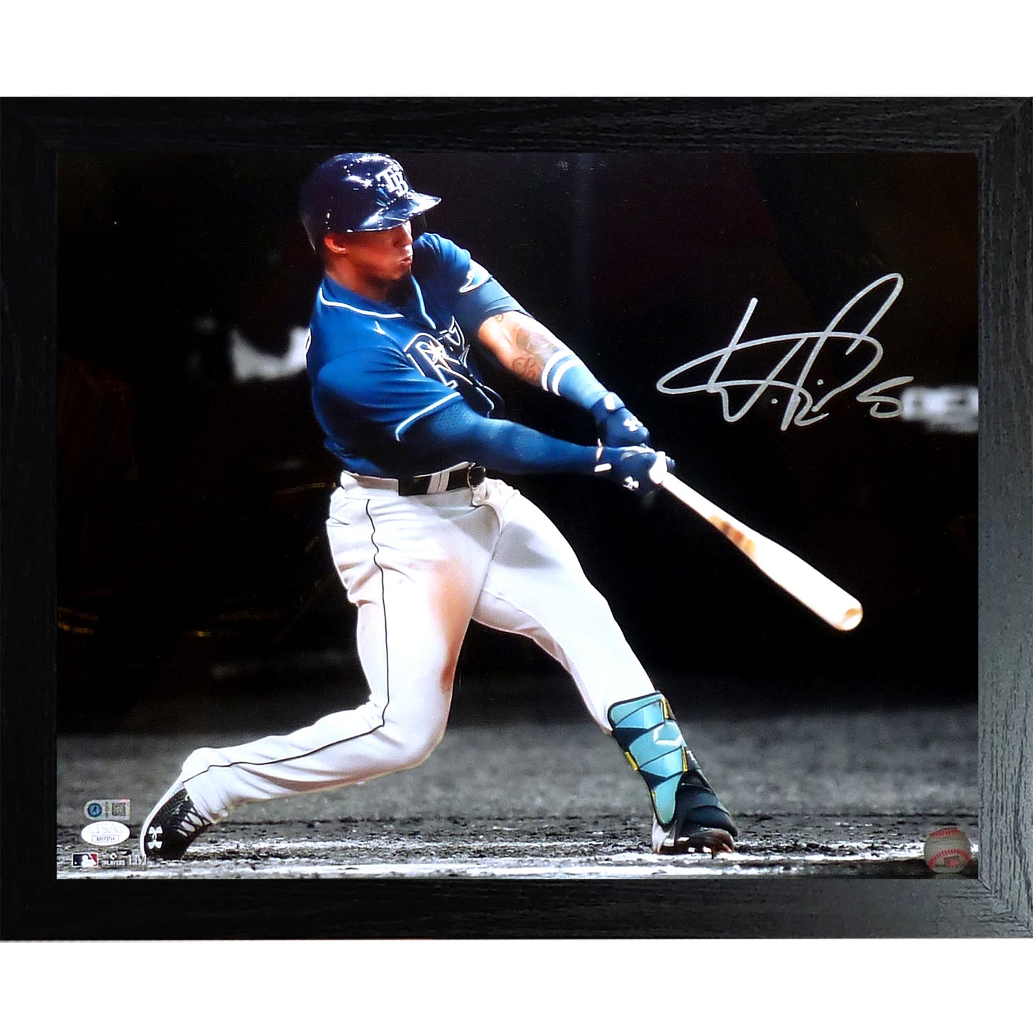 Wander Franco Autographed Tampa Bay Rays Framed 16x20 Photo - JSA