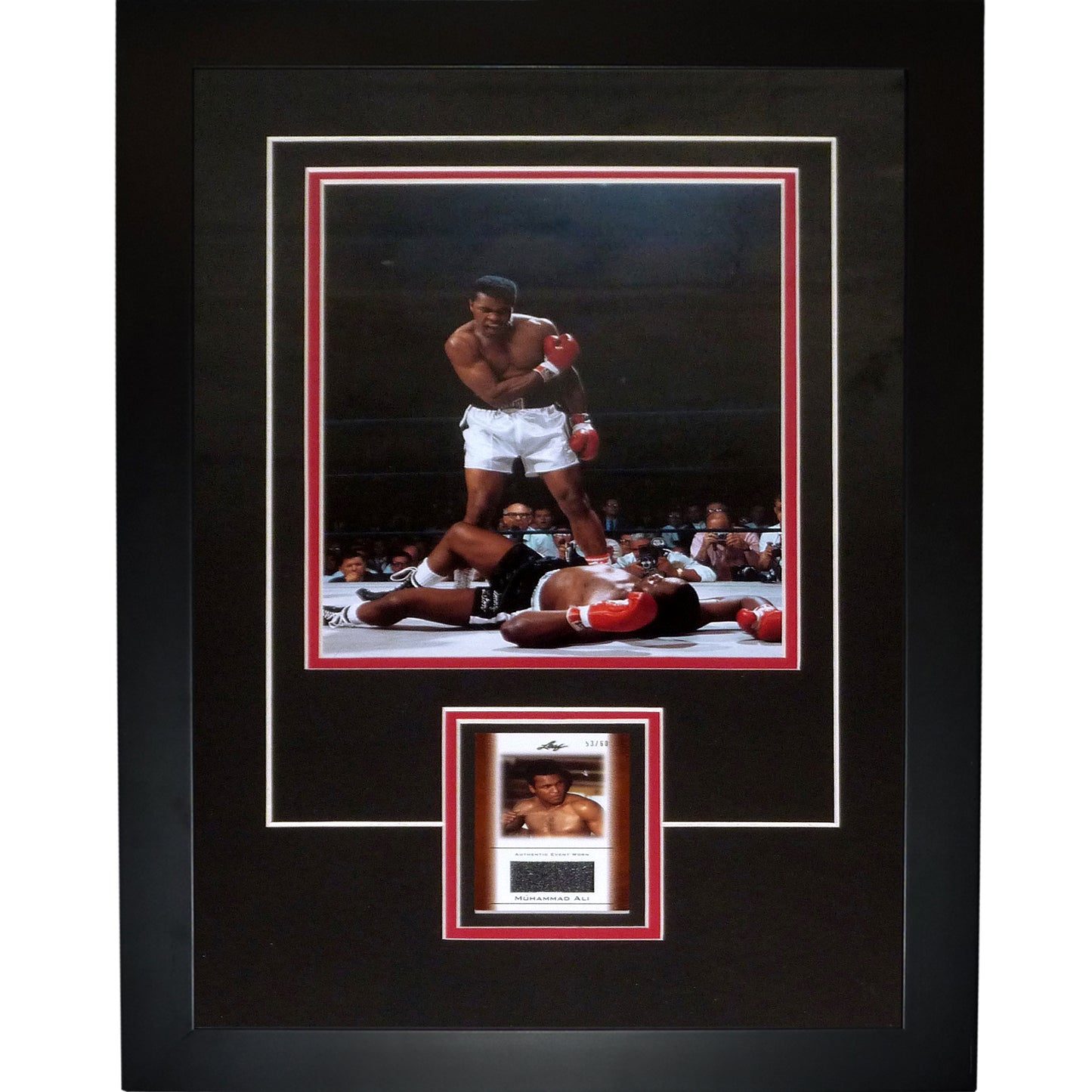 Muhammad Ali Event Worn Patch Card Deluxe Framed with 8x10 Photo