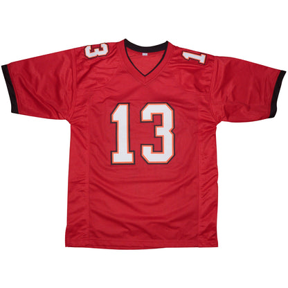 Mike Evans Autographed Tampa Bay (Red #13) Custom Jersey - Beckett