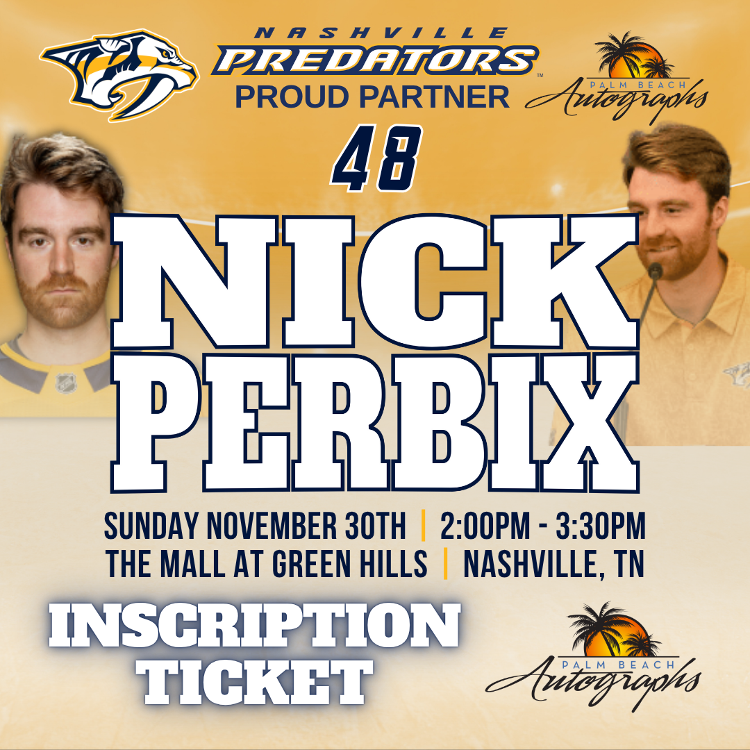 NICK PERBIX AUTOGRAPH EVENT - Nashville (The Mall at Green Hills) In-Store Public Signing - November 30th, 2025