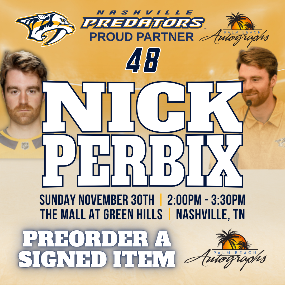 NICK PERBIX AUTOGRAPH EVENT - Nashville (The Mall at Green Hills) In-Store Public Signing - November 30th, 2025