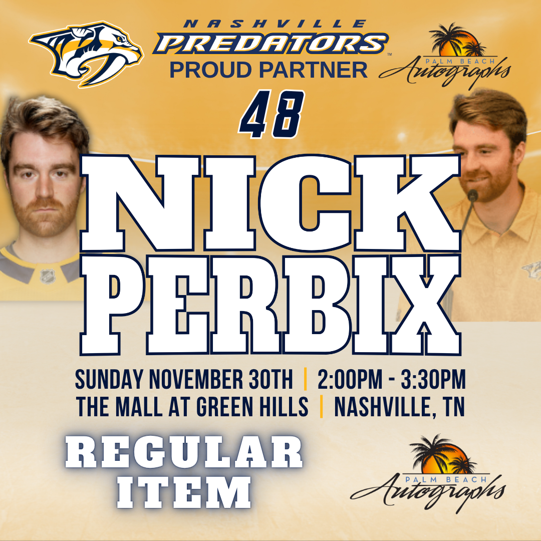 NICK PERBIX AUTOGRAPH EVENT - Nashville (The Mall at Green Hills) In-Store Public Signing - November 30th, 2025