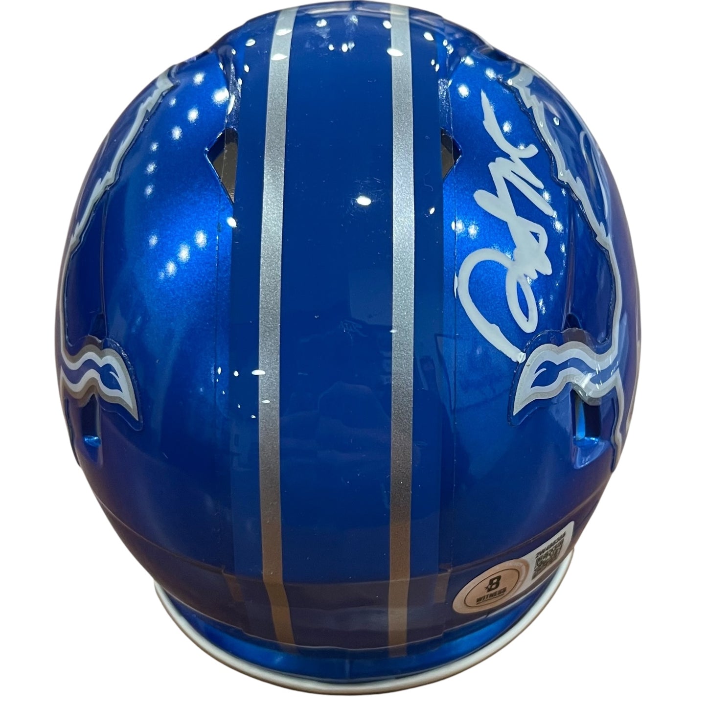 David Montgomery Autographed Detroit Lions (FLASH Alternate) Mini Helmet - Beckett