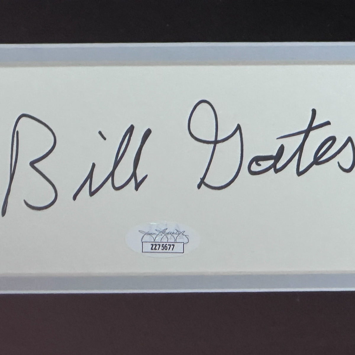 Bill Gates Autographed Microsoft Deluxe Framed Piece with original Floppy Disk - JSA