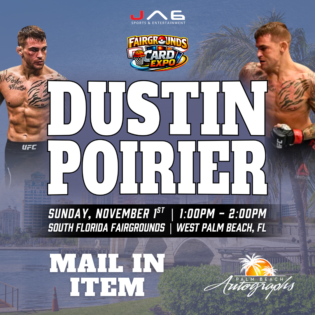 DUSTIN POIRIER UFC In-Person Autograph Event at Fairgrounds Card Expo Public Signing Event - November 1st, 2026
