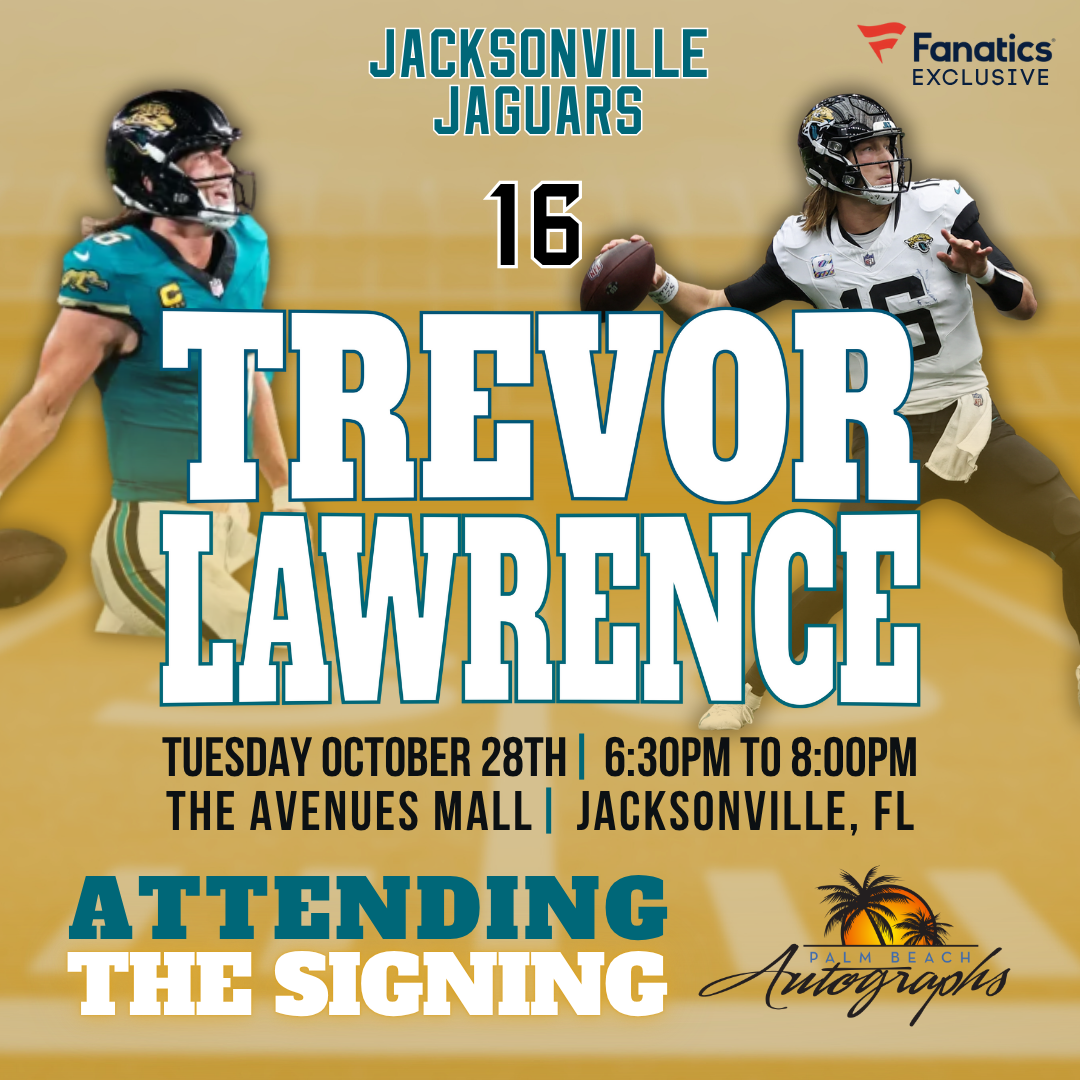 TREVOR LAWRENCE AUTOGRAPH EVENT - Jacksonville (The Avenues Mall) In-Store Public Signing - October 28th, 2025