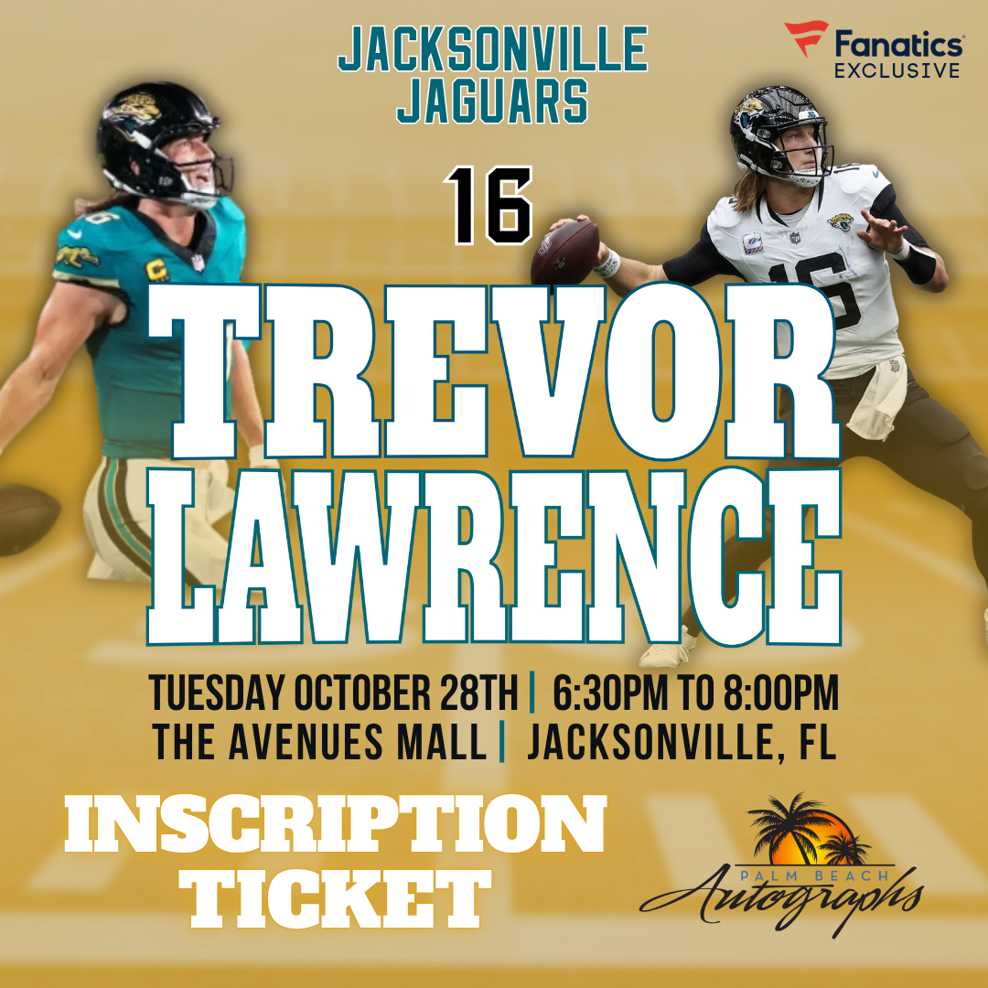 TREVOR LAWRENCE AUTOGRAPH EVENT - Jacksonville (The Avenues Mall) In-Store Public Signing - October 28th, 2025