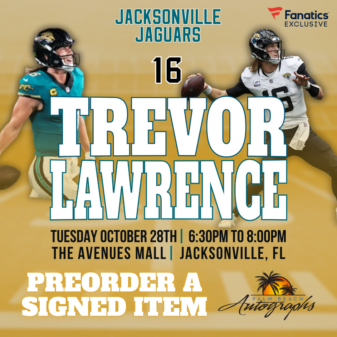 TREVOR LAWRENCE AUTOGRAPH EVENT - Jacksonville (The Avenues Mall) In-Store Public Signing - October 28th, 2025