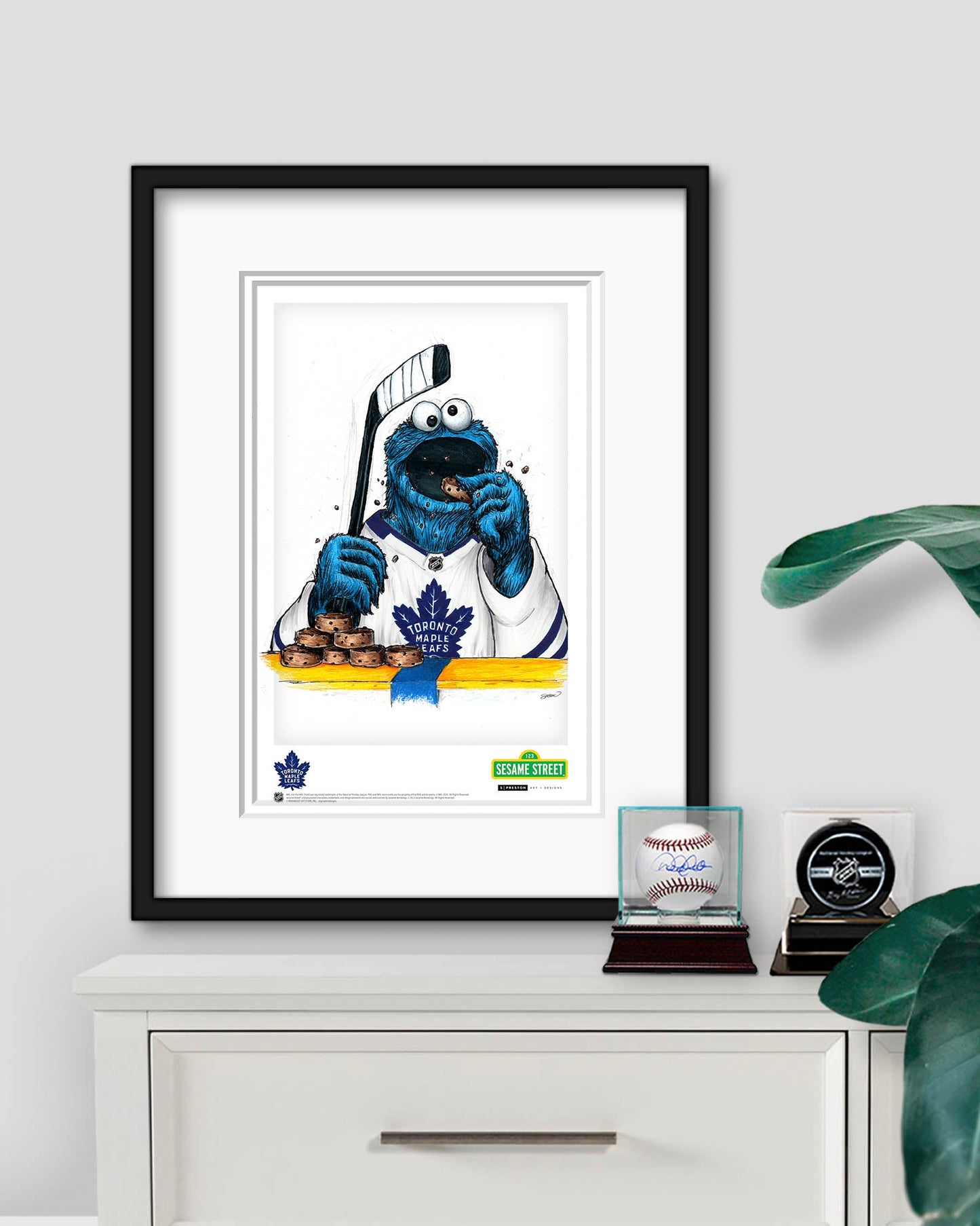 Cookie Monster x NHL Maple Leafs Limited Edition Art Print