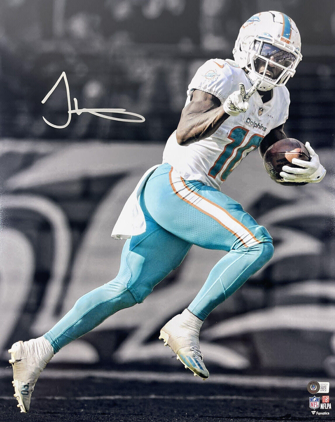 Tyreek Hill Dolphins 16x20 Photo Palm Beach Autographs LLC