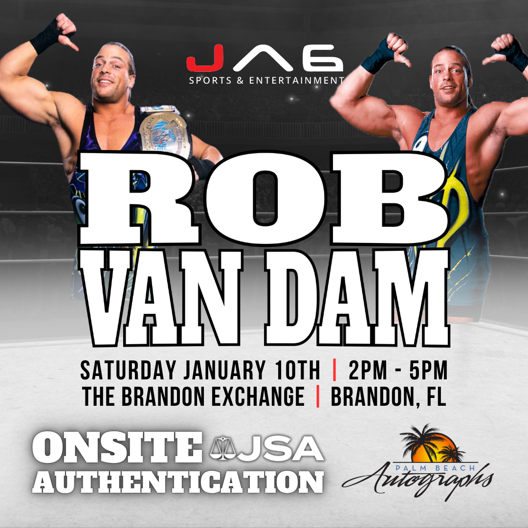 ROB VAN DAM AUTOGRAPH EVENT - Tampa (Brandon Exchange) In-Store Public Signing - January 10th, 2026